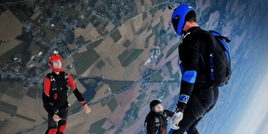 sky diving