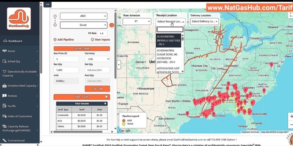 Natural Gas Tariff Data Platform Transforms Pipeline Management