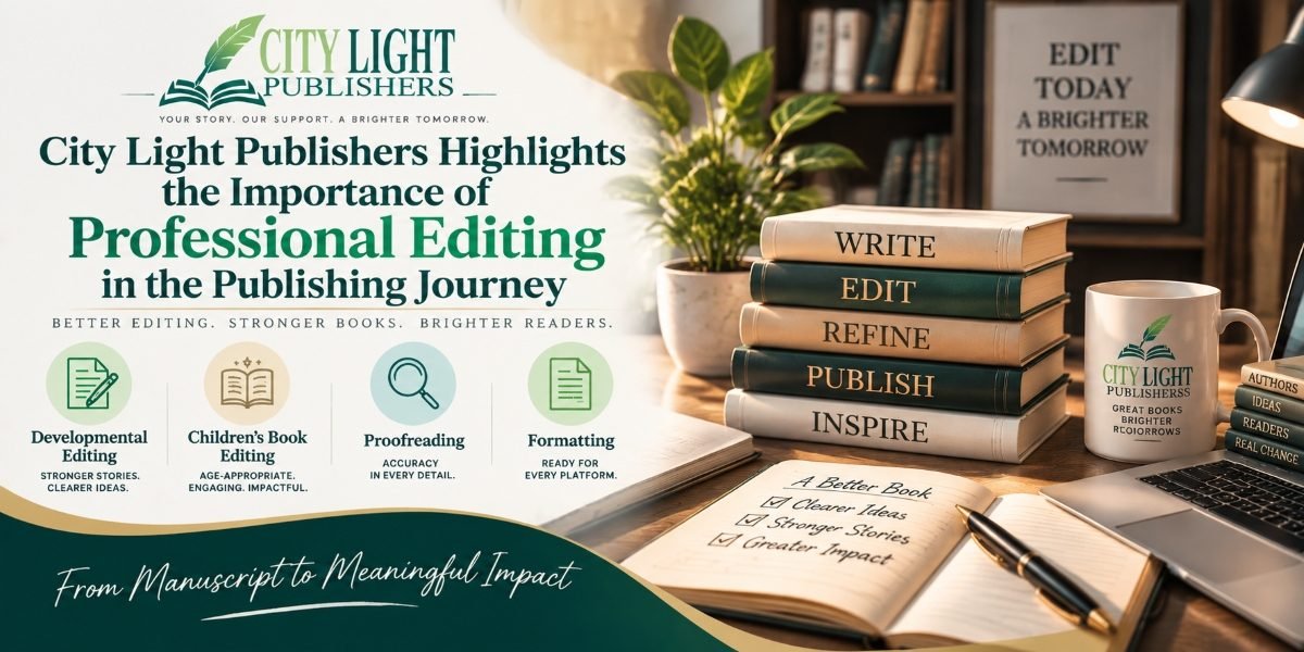 City Light Publishers Highlights the Importance of Professional Editing in the Publishing Journey