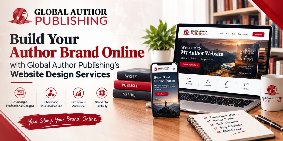 Global Author Publishing’s Build Your Author Brand Online with Website Design Services